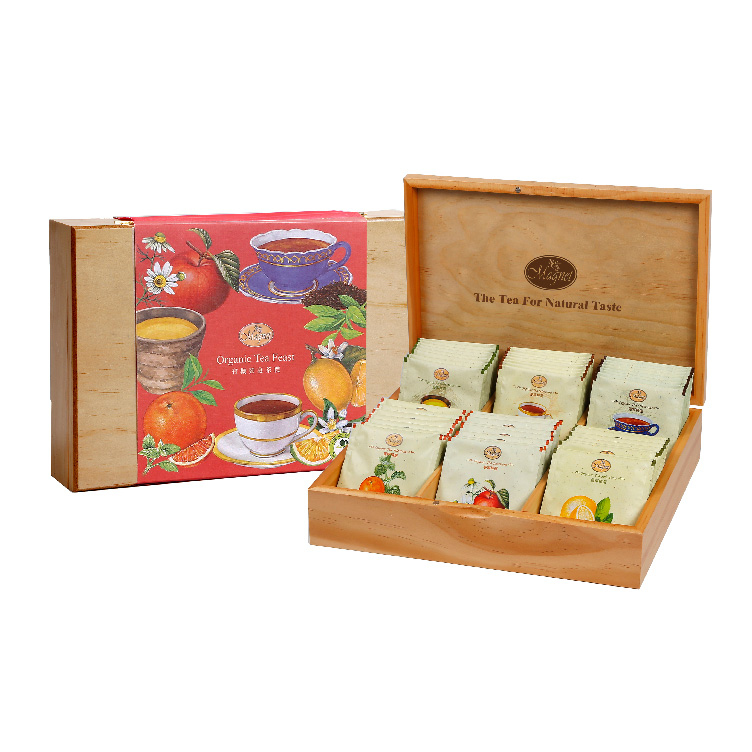 曼寧有機饗宴茶禮 6款茶共48入 附提袋