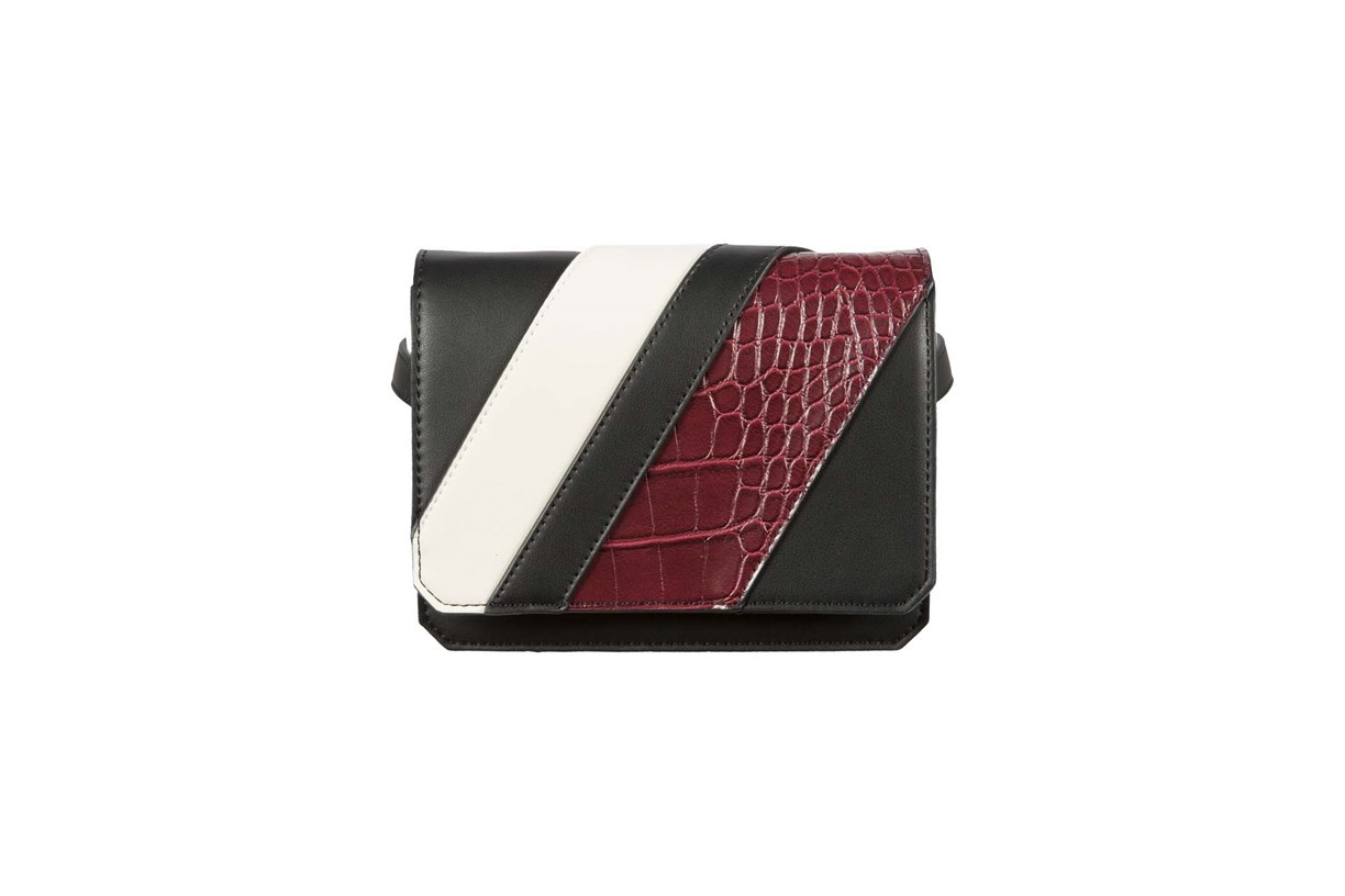 【SILVIAN HEACH】白黑紅蛇紋腰包