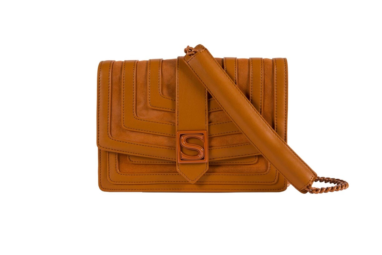 【SILVIAN HEACH】仿麂皮單釦肩背包