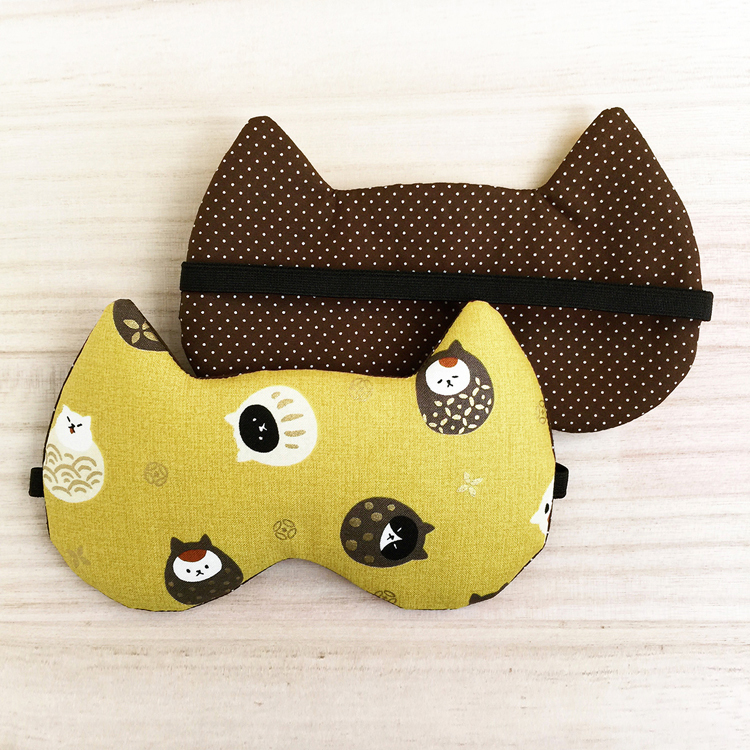 『我是夜貓子』旅行睡眠眼罩・招財貓 / 抹茶綠