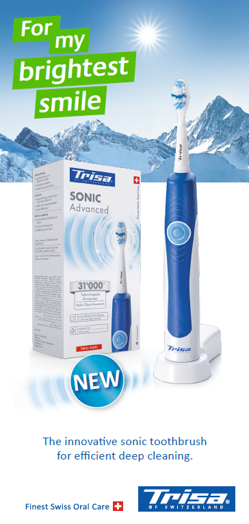 瑞莎 Trisa   Sonic Advanced‧電動牙刷‧瑞士製造‧香港行貨,原廠1年保養‧