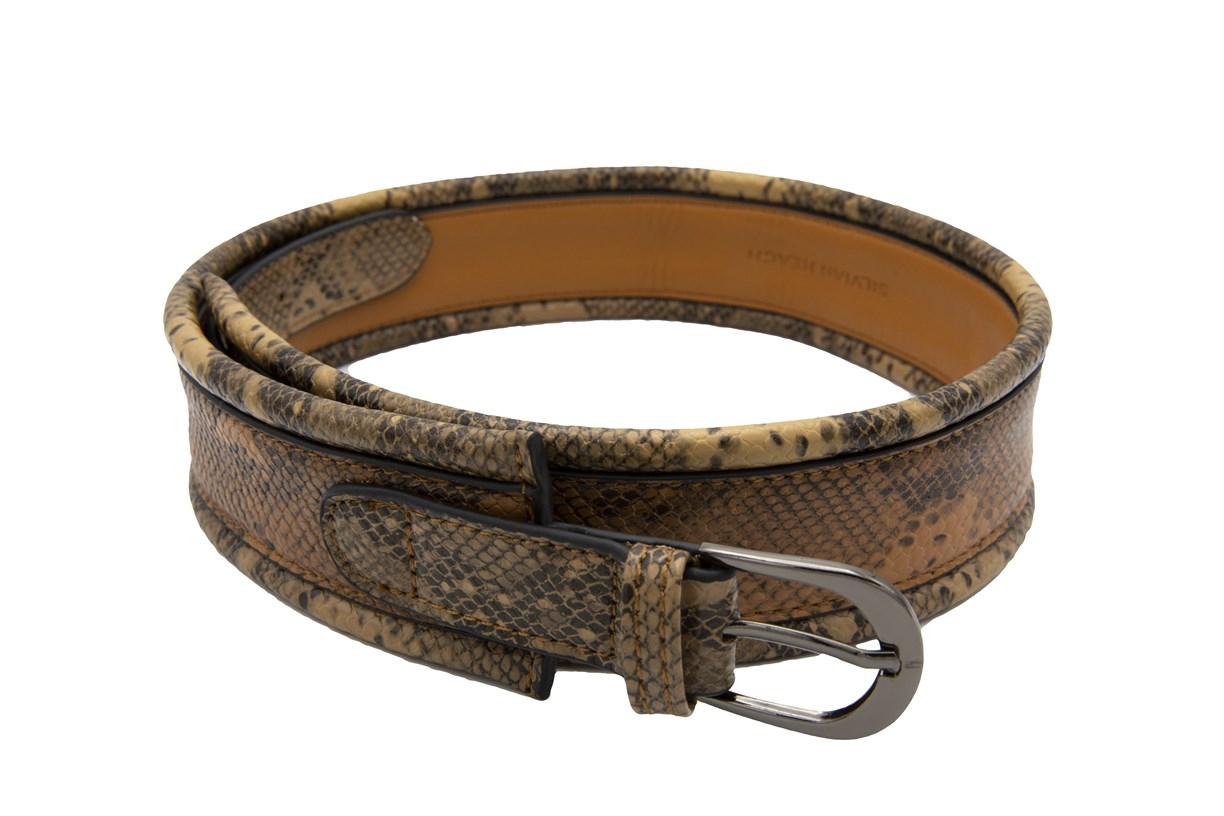 【SILVIAN HEACH】蛇皮紋皮帶