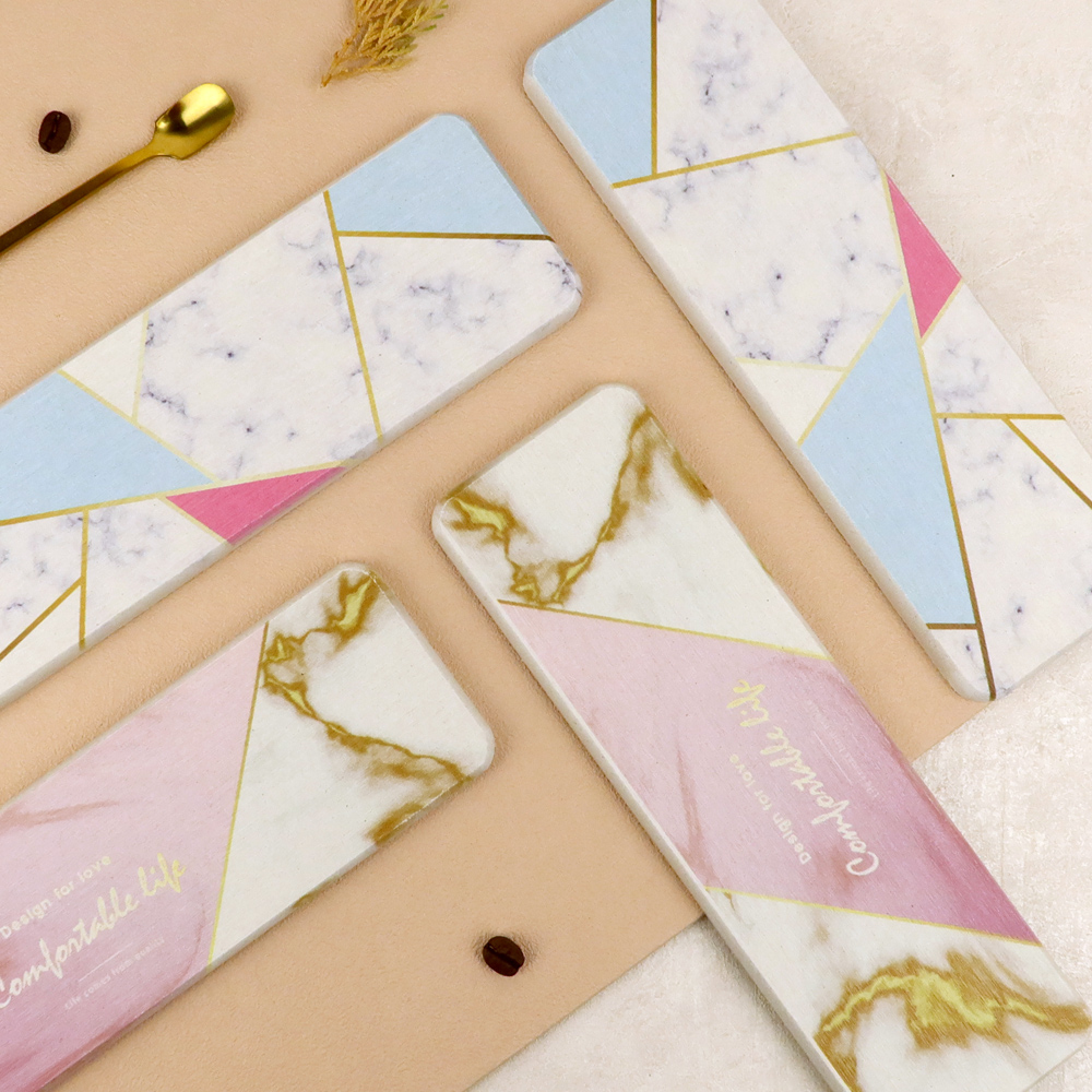 繽紛花漾珪藻土吸水置物墊