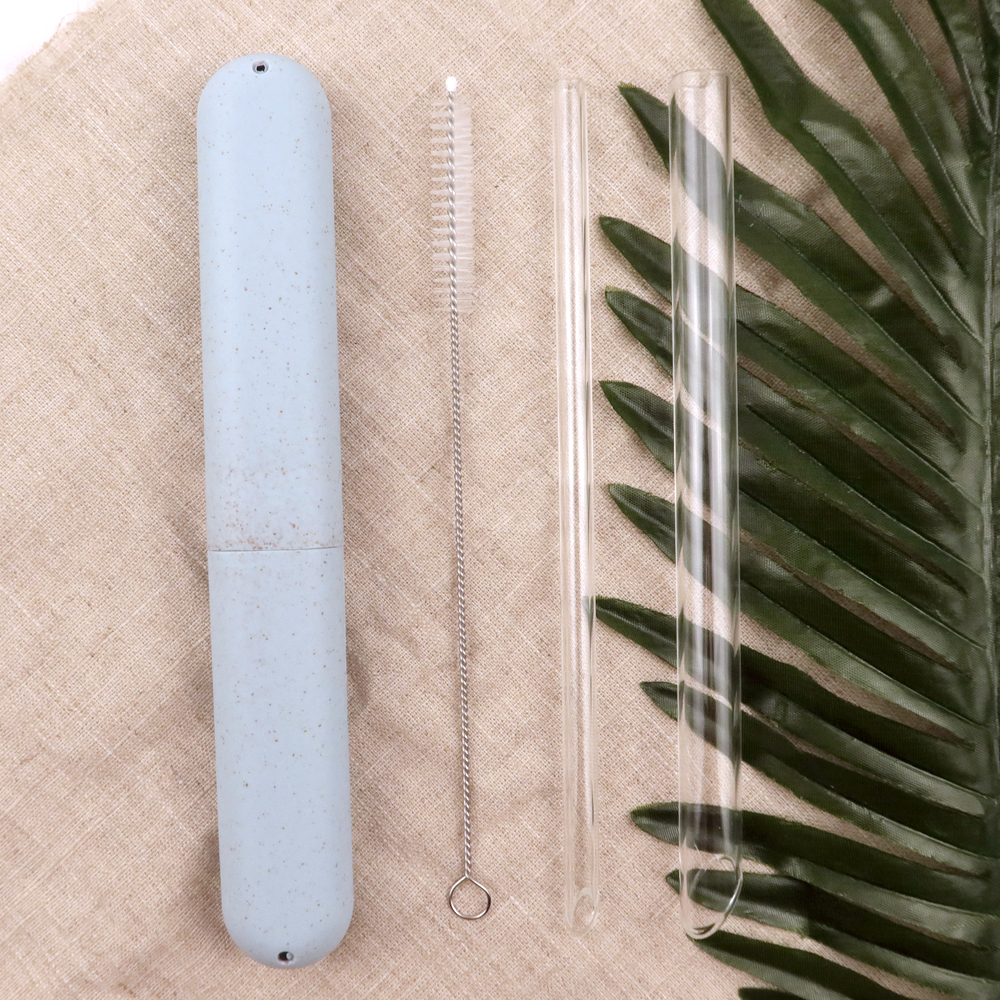 FS1 高品質環保耐熱玻璃吸管五件組