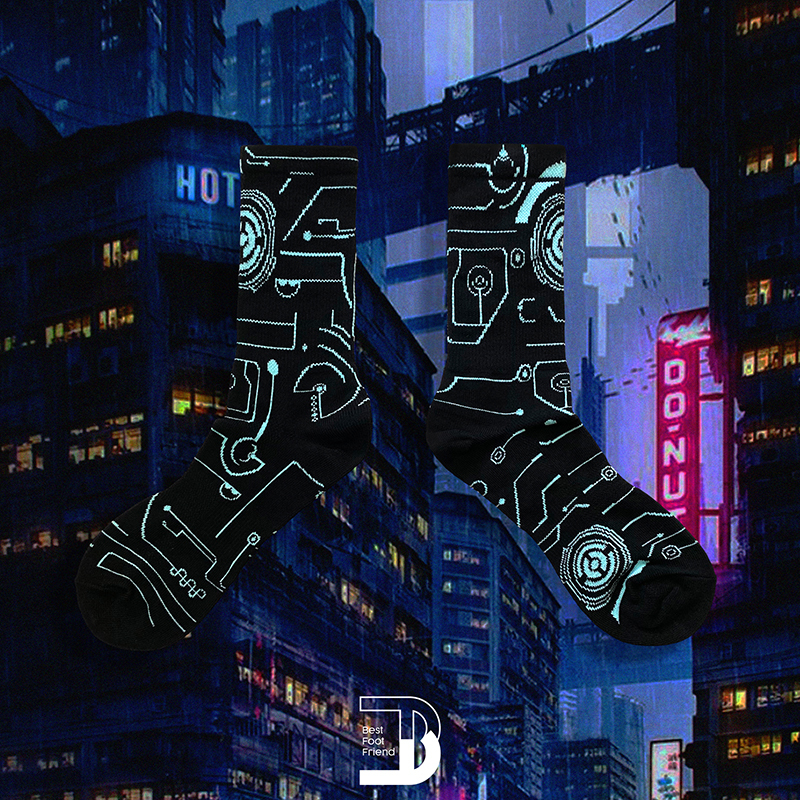 電路板襪_黑色_BF200022