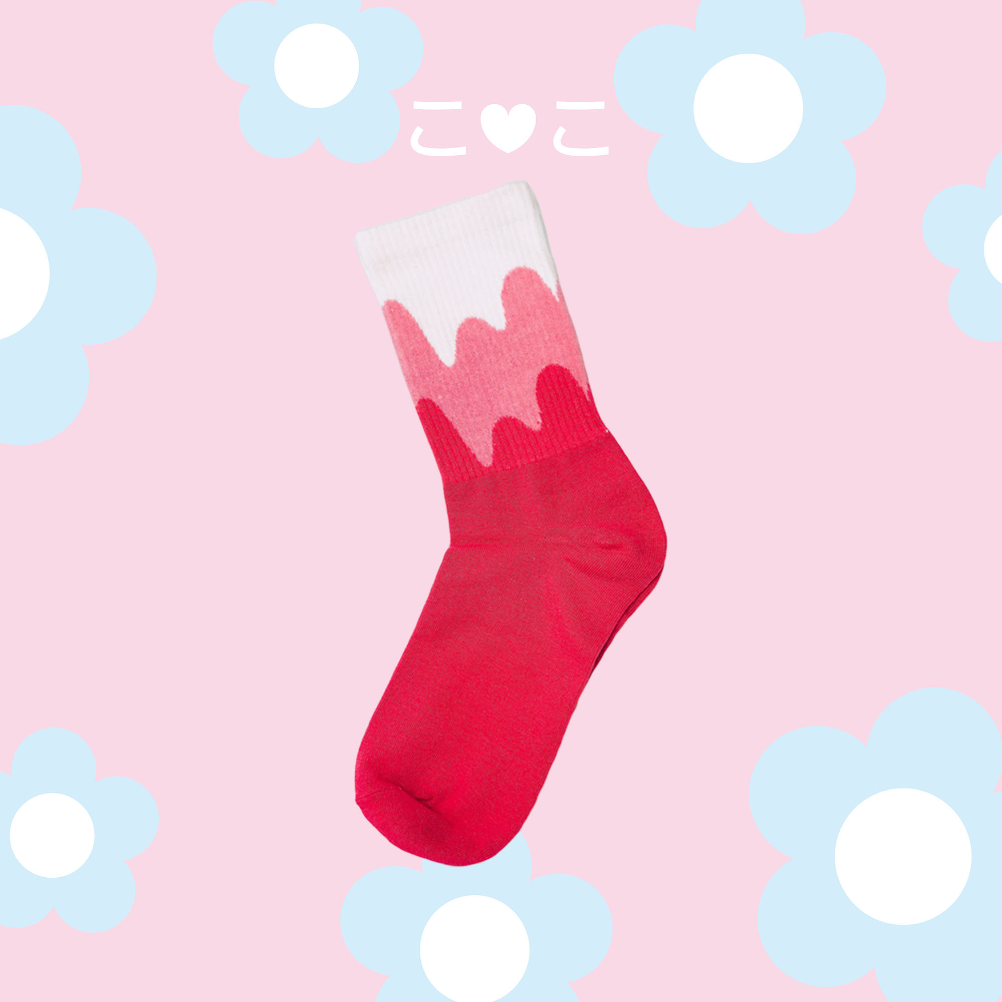 可愛花紋系列造型襪子