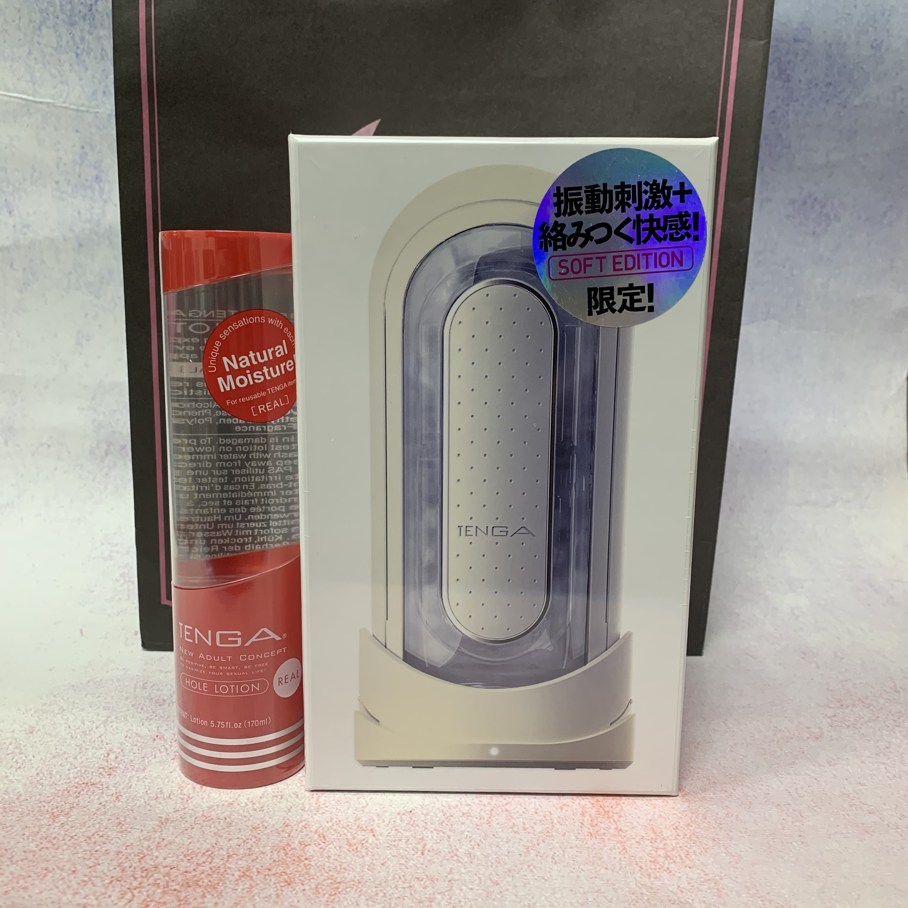 [史上最強電動飛機杯！] Tenga Flip 0 (Zero) 電動版 (柔軟型) & 潤滑劑 Lotion (Real) x 1 (可重覆使用)