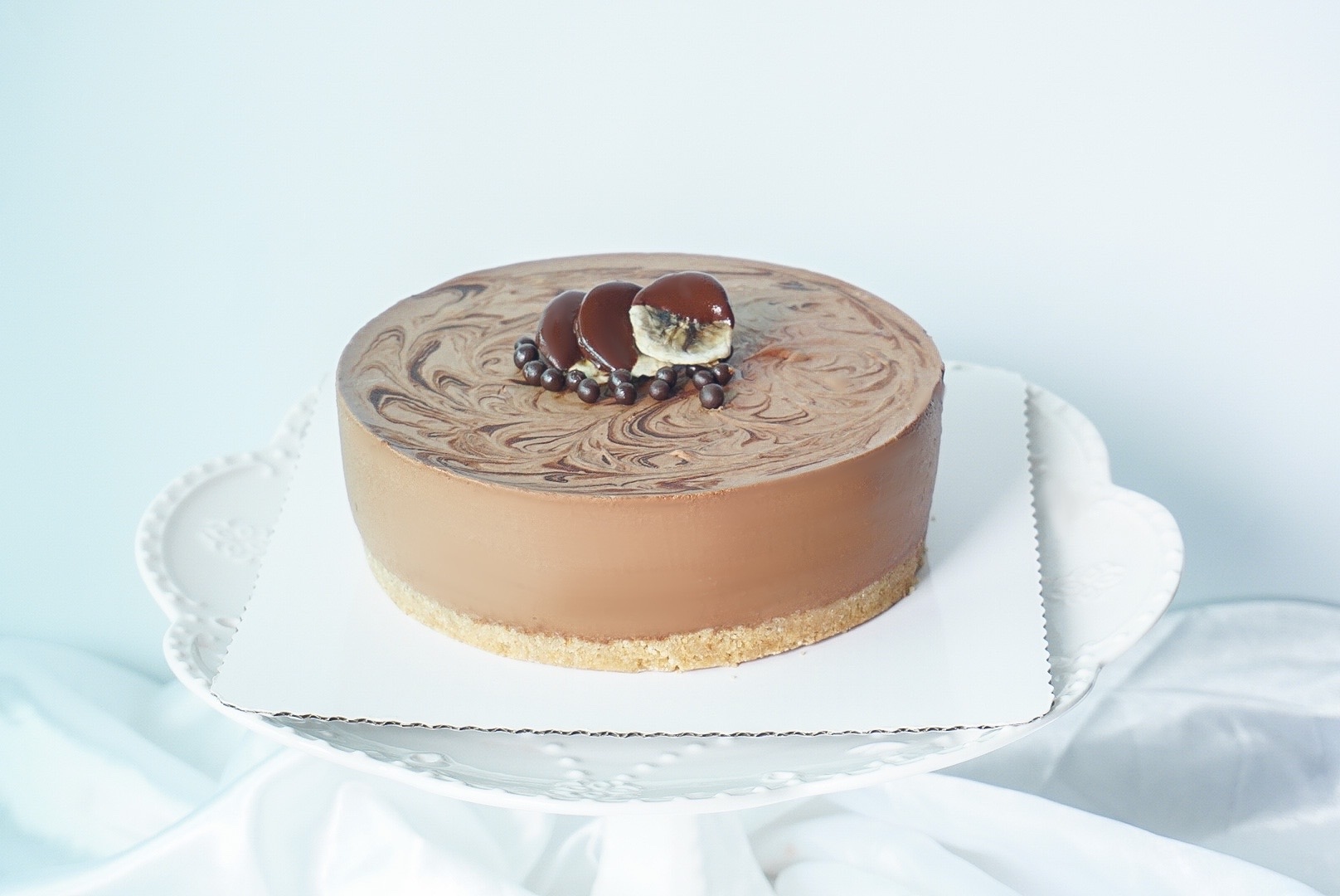 朱古力香蕉芝士凍餅