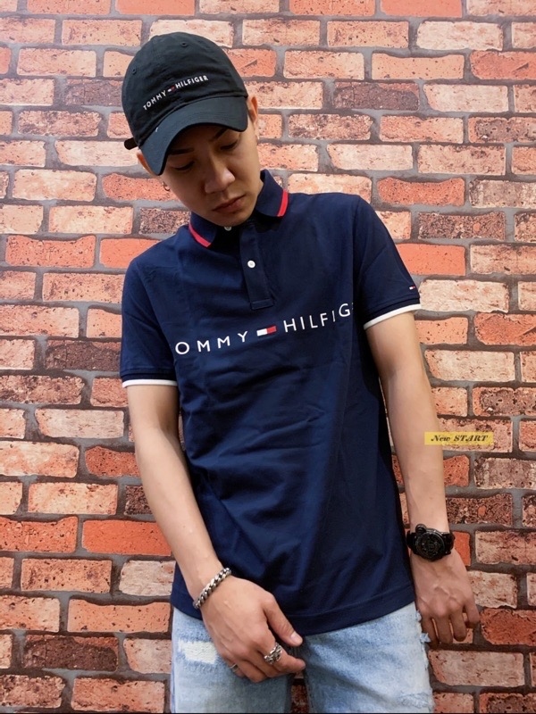 Tommy Hilfiger 經典字母國旗Logo 滾邊 Polo衫