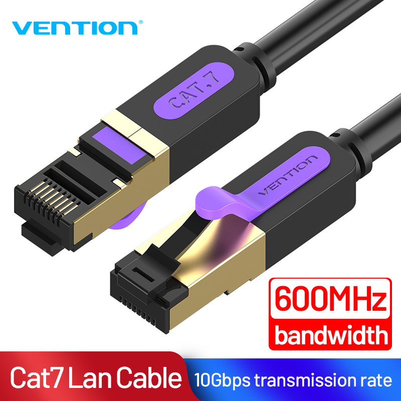 Vention Cat.7 SSTP Patch Cable Black  (1M-20M)  (CE-VL7/CE-VF7)