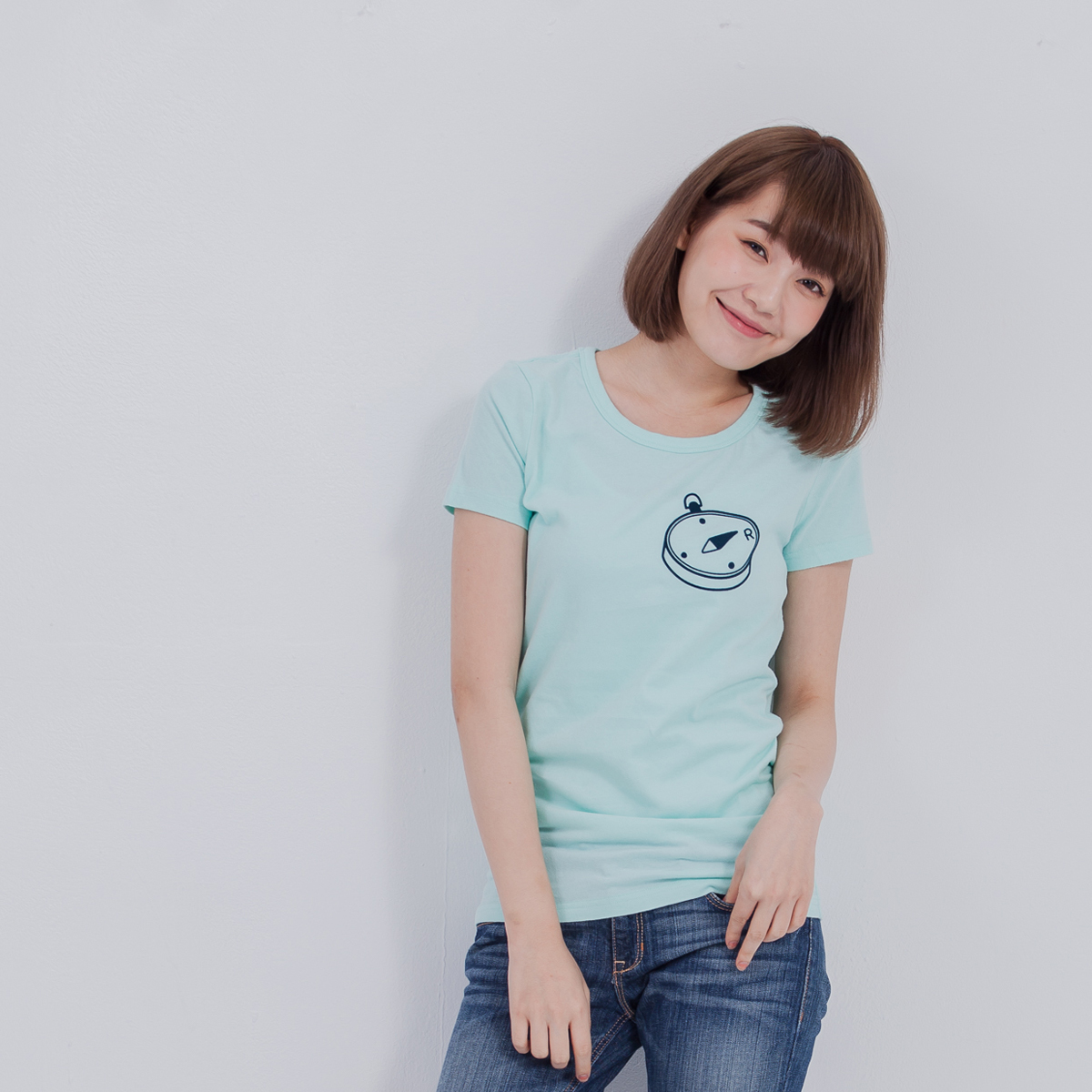 UrRight 短袖 蜜桃棉 女T 水綠