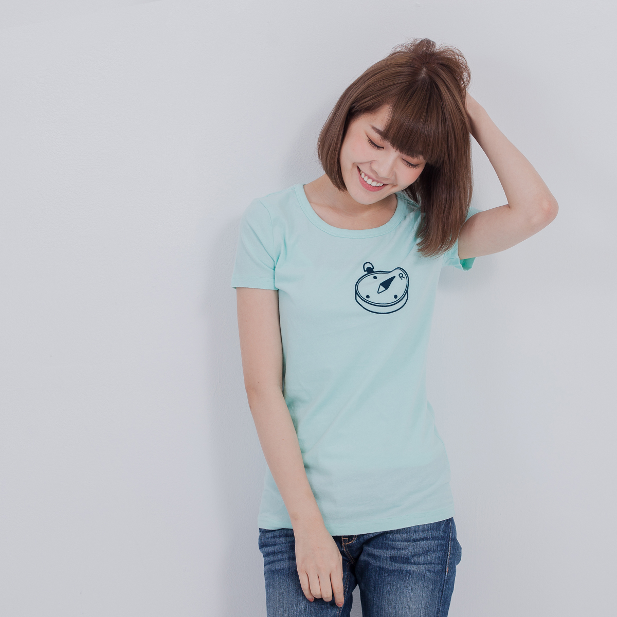 UrRight 短袖 蜜桃棉 女T 水綠