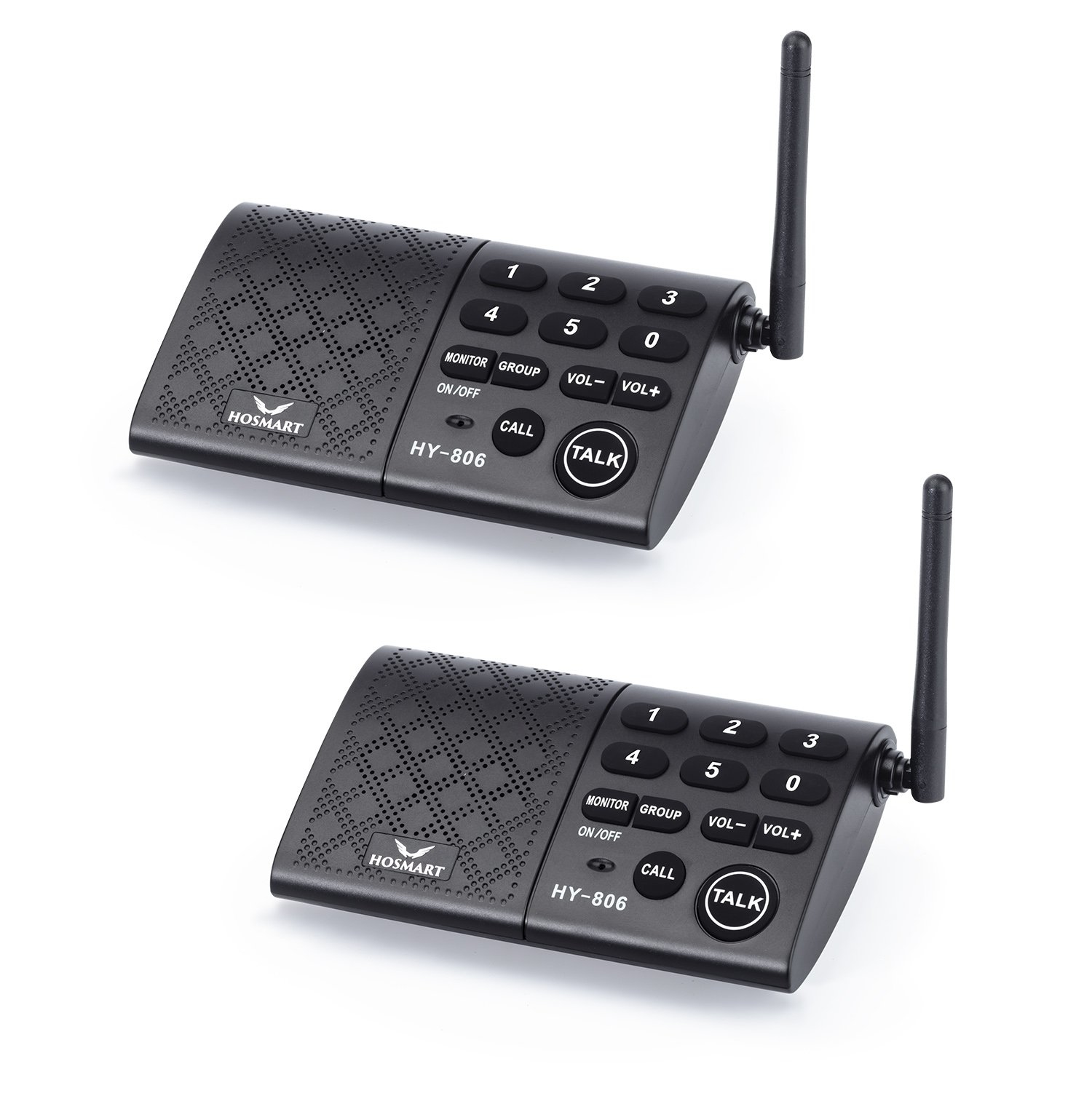 Hosmart Portable Wireless Intercom System，1/2Mile 6 ...