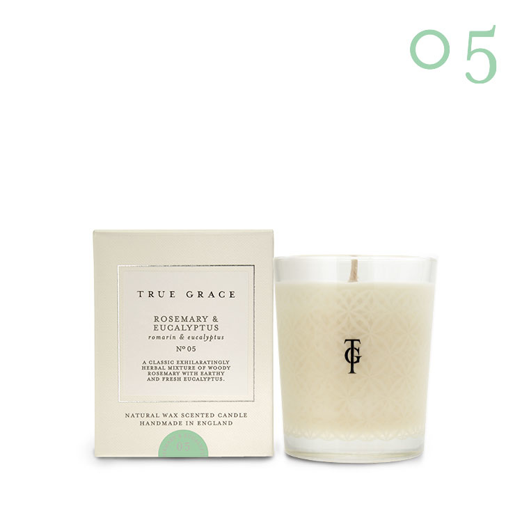 TRUE GRACE Village N°05 Rosemary & Eucalyptus Classic candle-185g