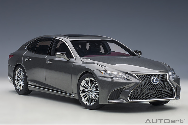 預訂(預訂價$1780) (訂金$300): 1/18 AUTOART 78867 LEXUS LS 500h (MANGANESE LUSTER METALLIC/CRIMSON & BLACK INTERIOR) (78867)