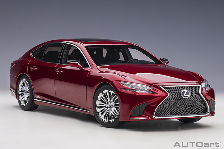 預訂 (預訂價$1780) (訂金$300):1/18 AUTOART 78869 LEXUS LS 500h (MORELLO RED METALLIC/BLACK INTERIOR) (78869)