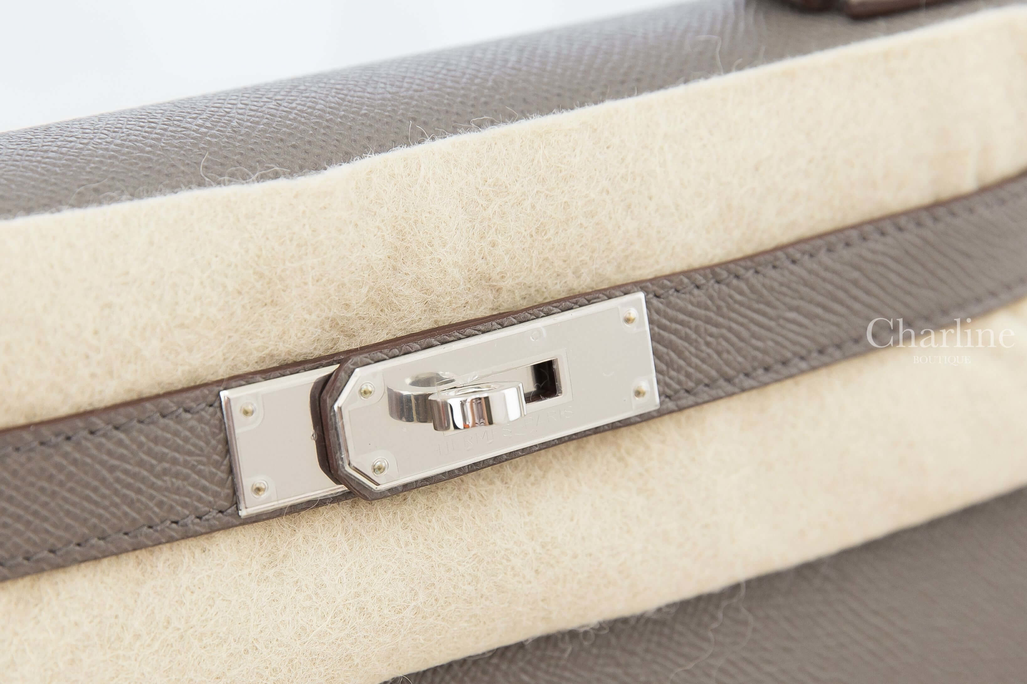 Hermès Kelly II 28cm 8F Etain Epsom 錫器灰銀釦凱莉包
