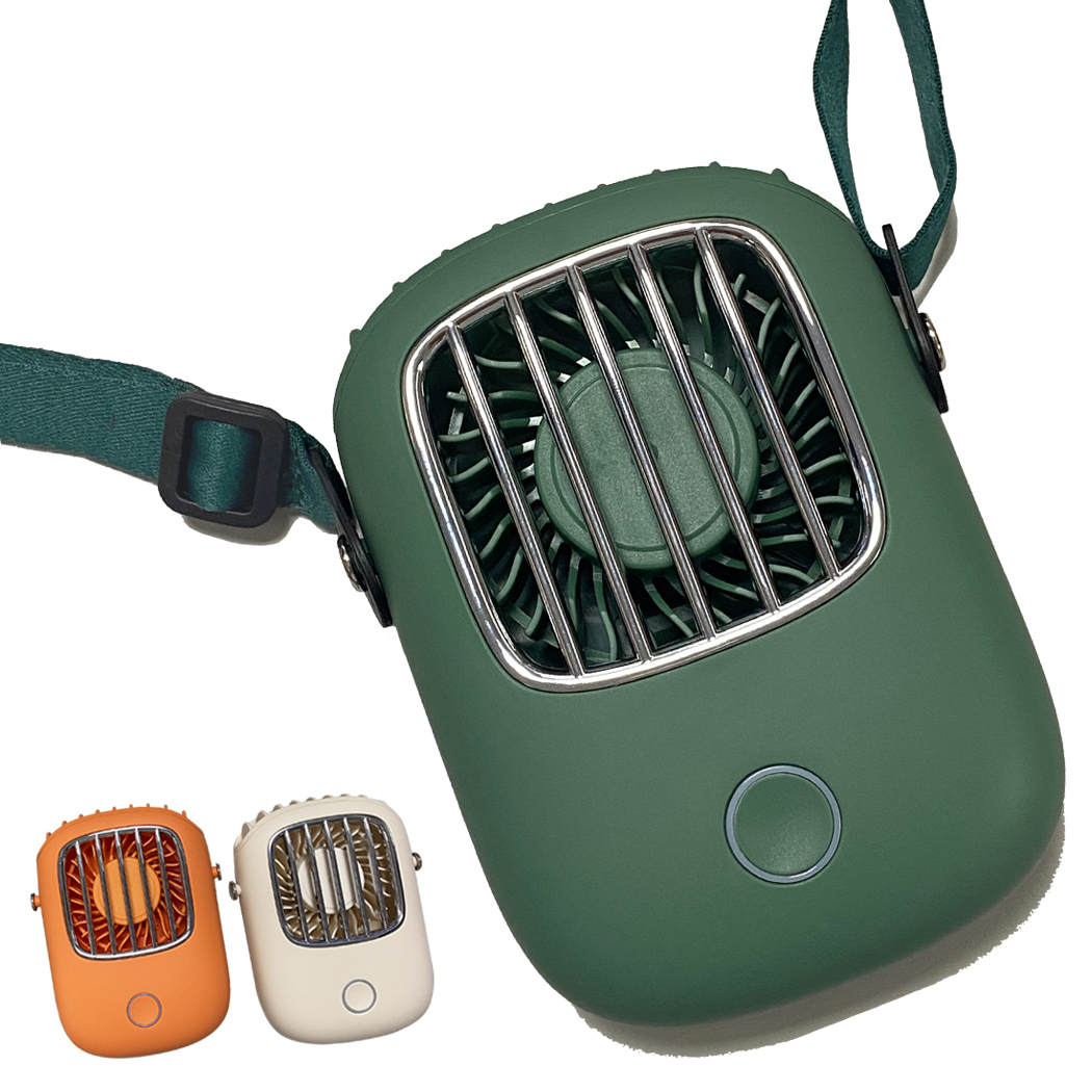 2020最新款 掛脖小風扇 逛街 懶人掛頸 便攜 隨身攜帶 USB充電 掛脖 電風扇 戶外 電扇 情人節《11月活動限定》