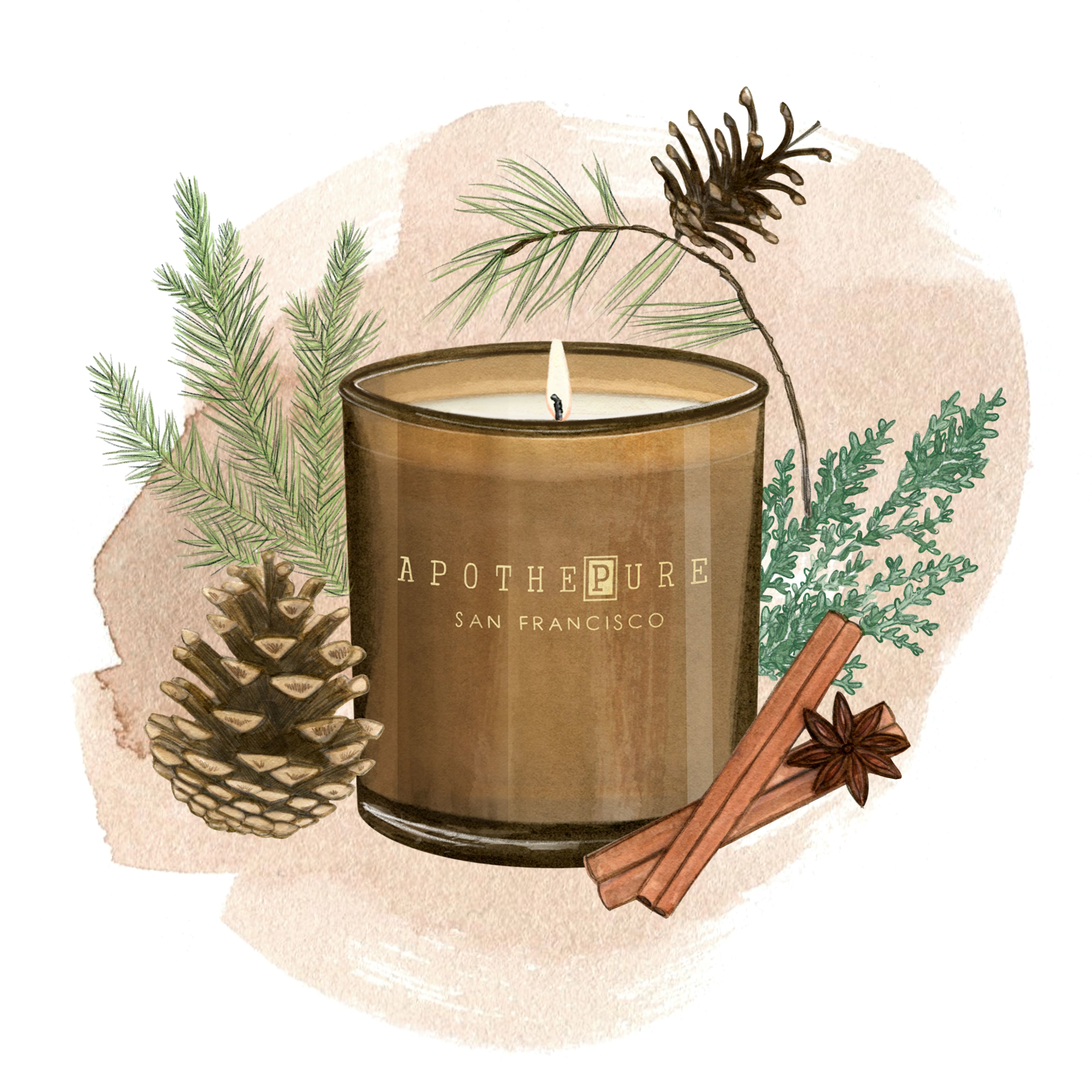 木質辛香調 香氛蠟燭