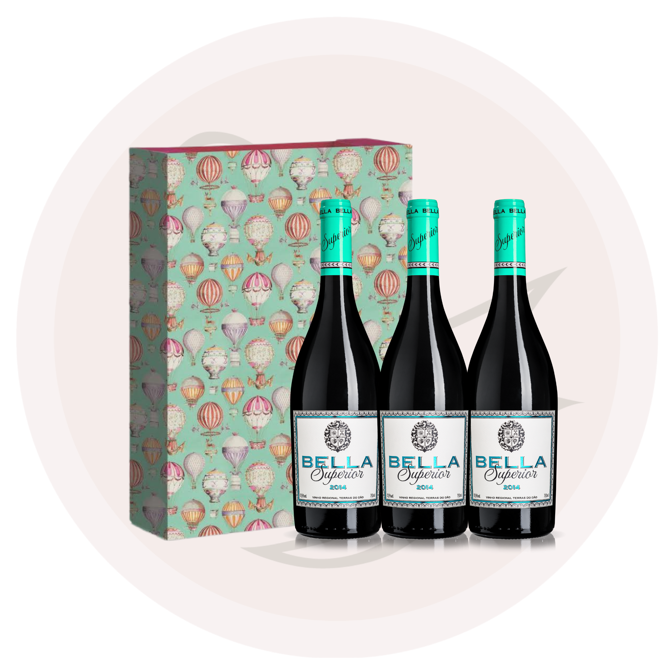 精品貝拉白葡萄酒禮物裝 (連禮物盒）