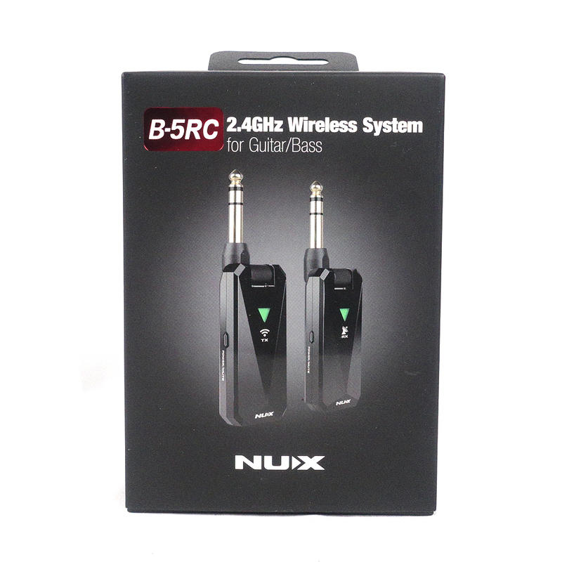 NUX B-5RC 無線導線 黑色 附收納盒【6.3mm接孔適用】 (購買即搭贈 Prefox 捲弦器)