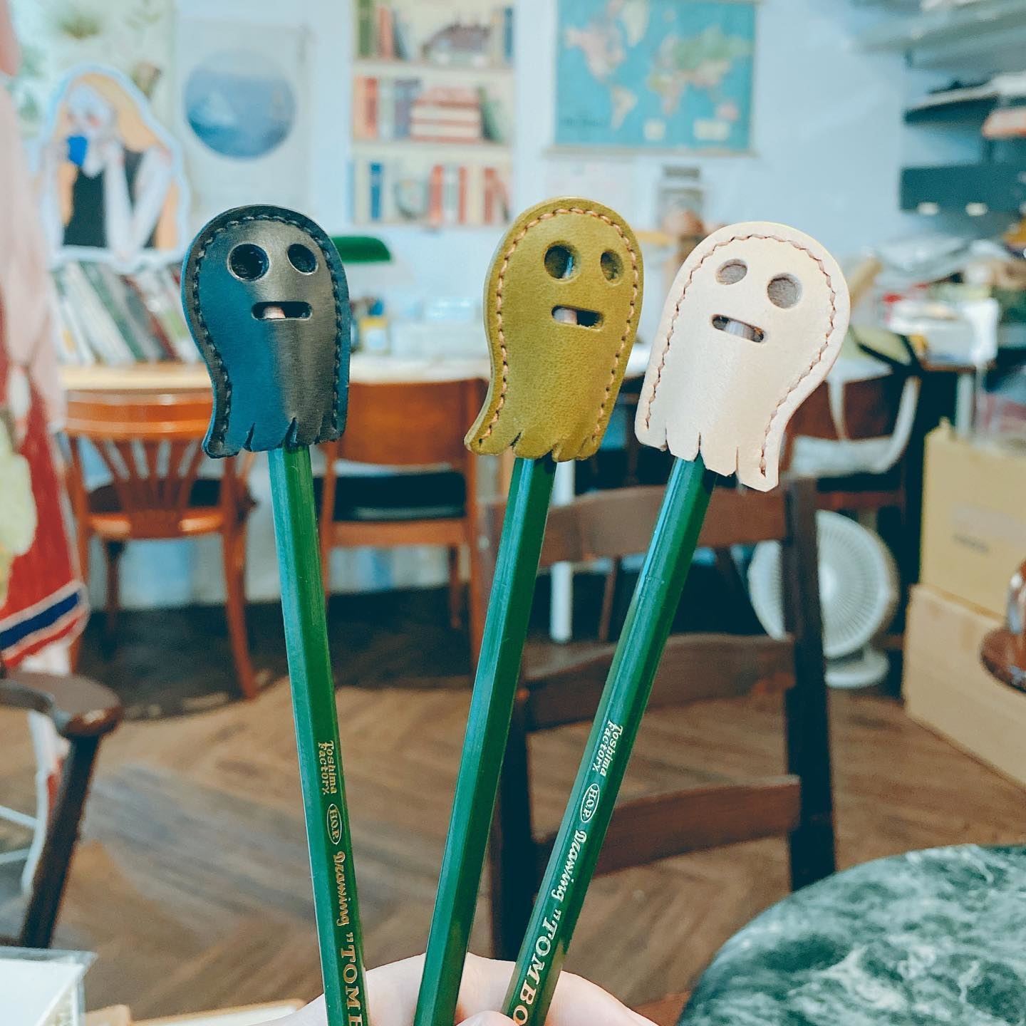 M.Seed 手作皮革鉛筆套 鬼東西（贈鉛筆）