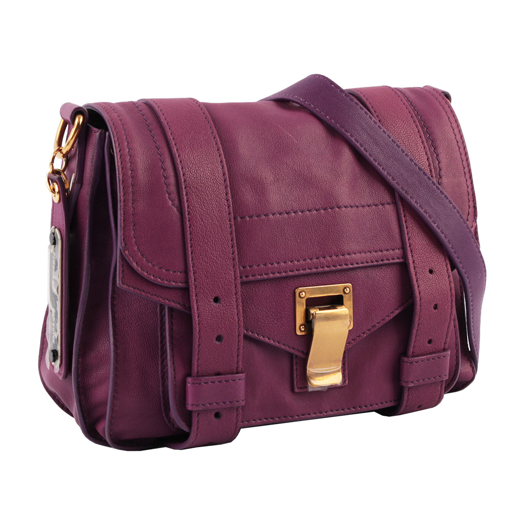 【Proenza Schouler】鳶尾紫(veruca salt)羊皮 POUCH 小型斜背包