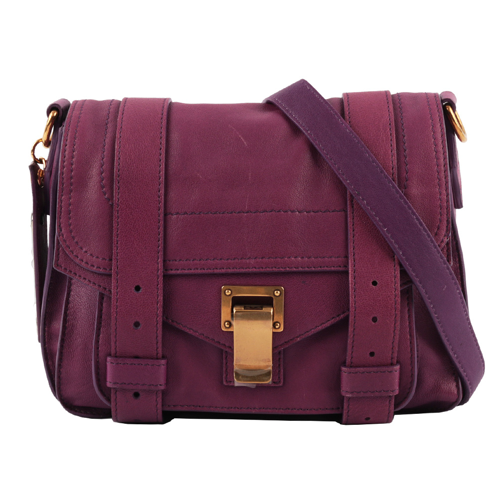 【Proenza Schouler】鳶尾紫(veruca salt)羊皮 POUCH 小型斜背包