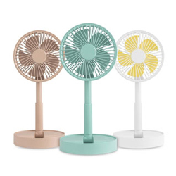 【涼夏必備】輕巧無印風 可攜收納式 USB充電 折疊風扇
