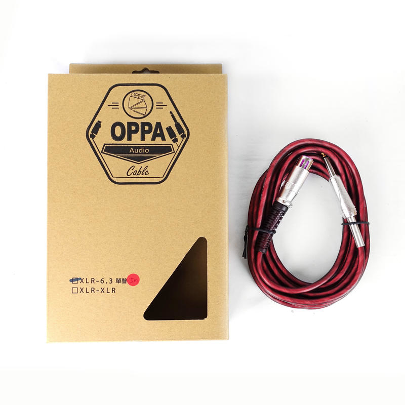OPPA XLR-6.3 單聲道 麥克風導線 5M MCABLE