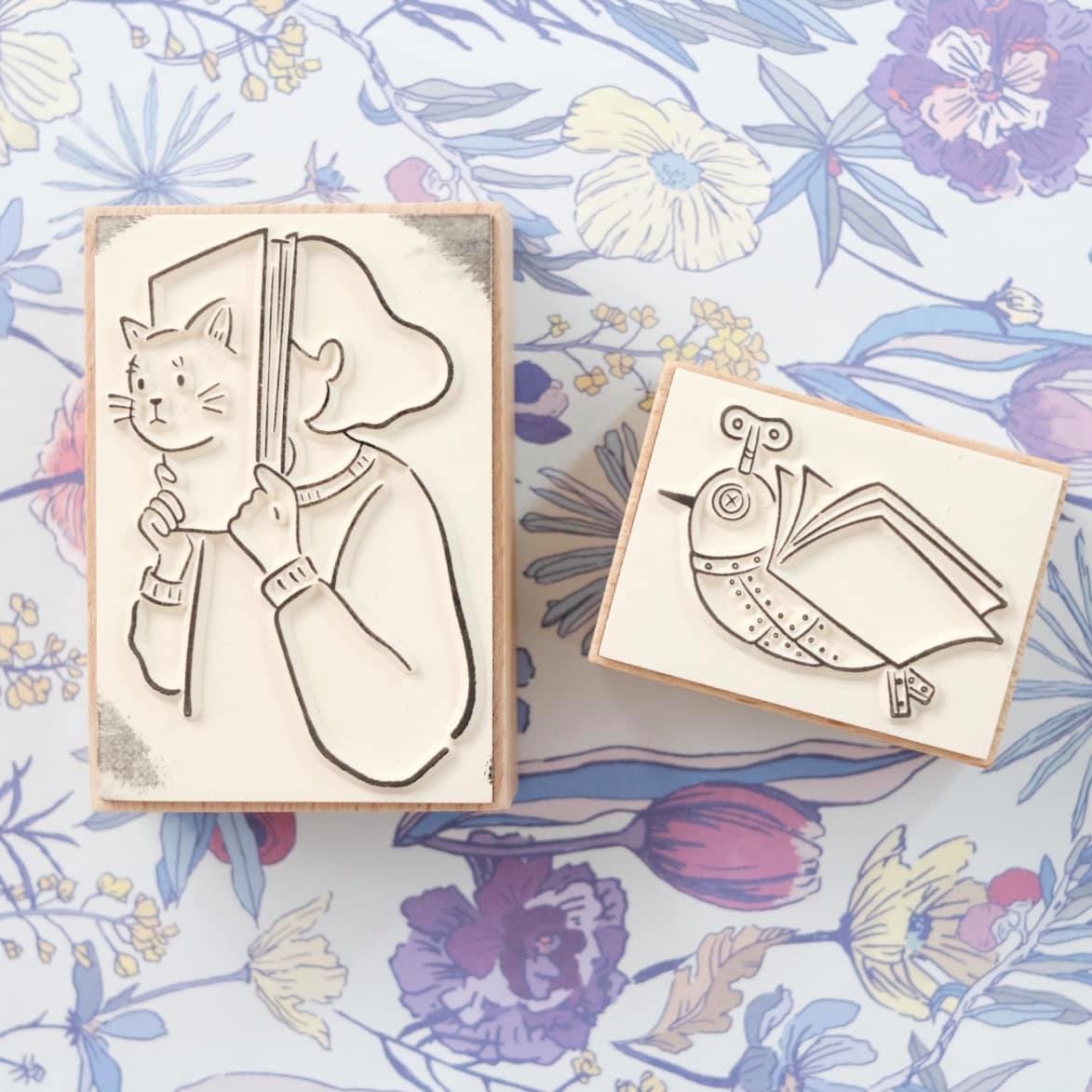 點點陳插畫事務所-書的狂想曲系列印章