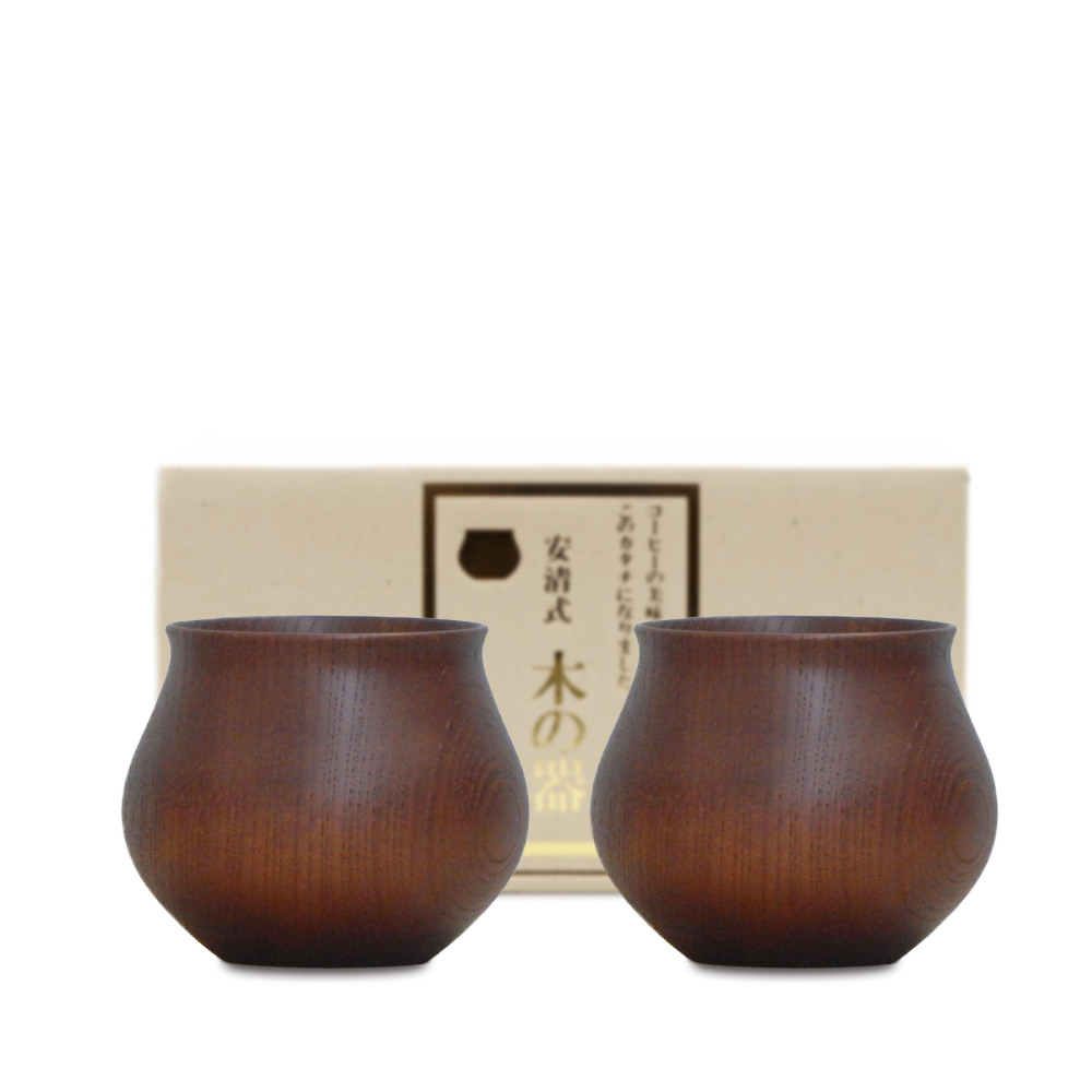 安清式木器杯咖啡色