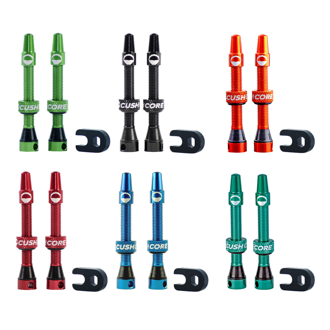 CushCore Tubeless Presta Valve Set