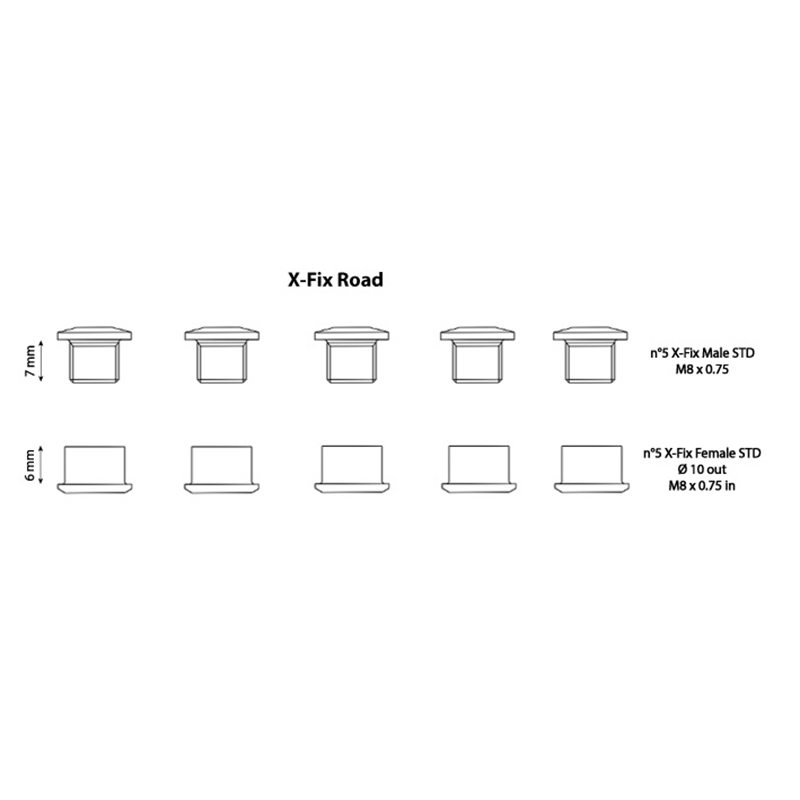 Carbon-Ti X-FIX Road Bolt+Nut