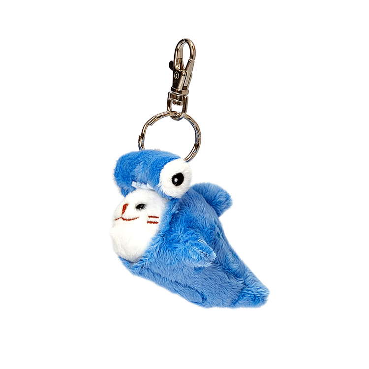 Seal in Hammershark Costume Plush Keychain
