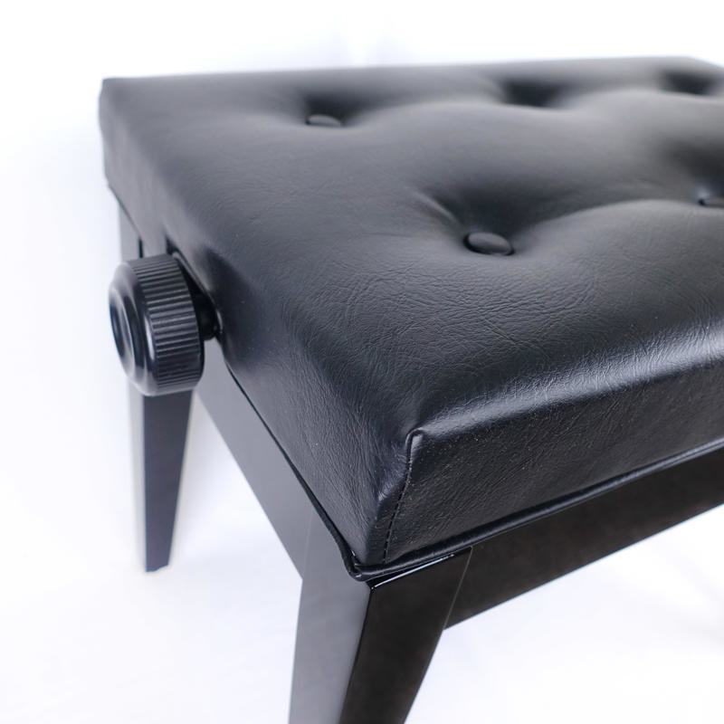 六段升降椅／鋼琴椅 黑色/白色 A063【台灣製造】 第 4 張圖片｜三峽鍵盤 / 鋼琴