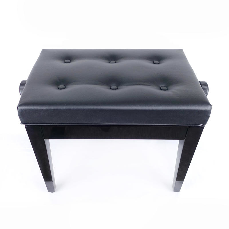 六段升降椅／鋼琴椅  黑色/白色 A063【台灣製造】