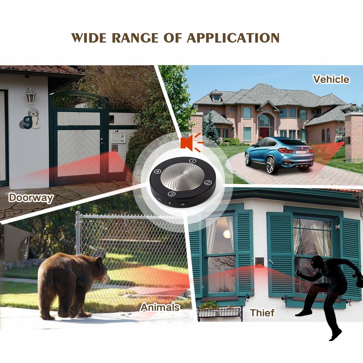 NO DIY Security Alert System 1Receiver &1 Sensor 1/2 Mile Long Range Solar Wireless Driveway Alarm Outdoor Weather Resistant Motion Sensor & Detector Monitor & Protect Outside Property NO DIY Security Alert System 1Receiver &1 Sensor 1/2 Mile Long Range Solar Wireless Driveway Alarm Outdoor Weather Resistant Motion Sensor & Detector Monitor & Protect Outside Property