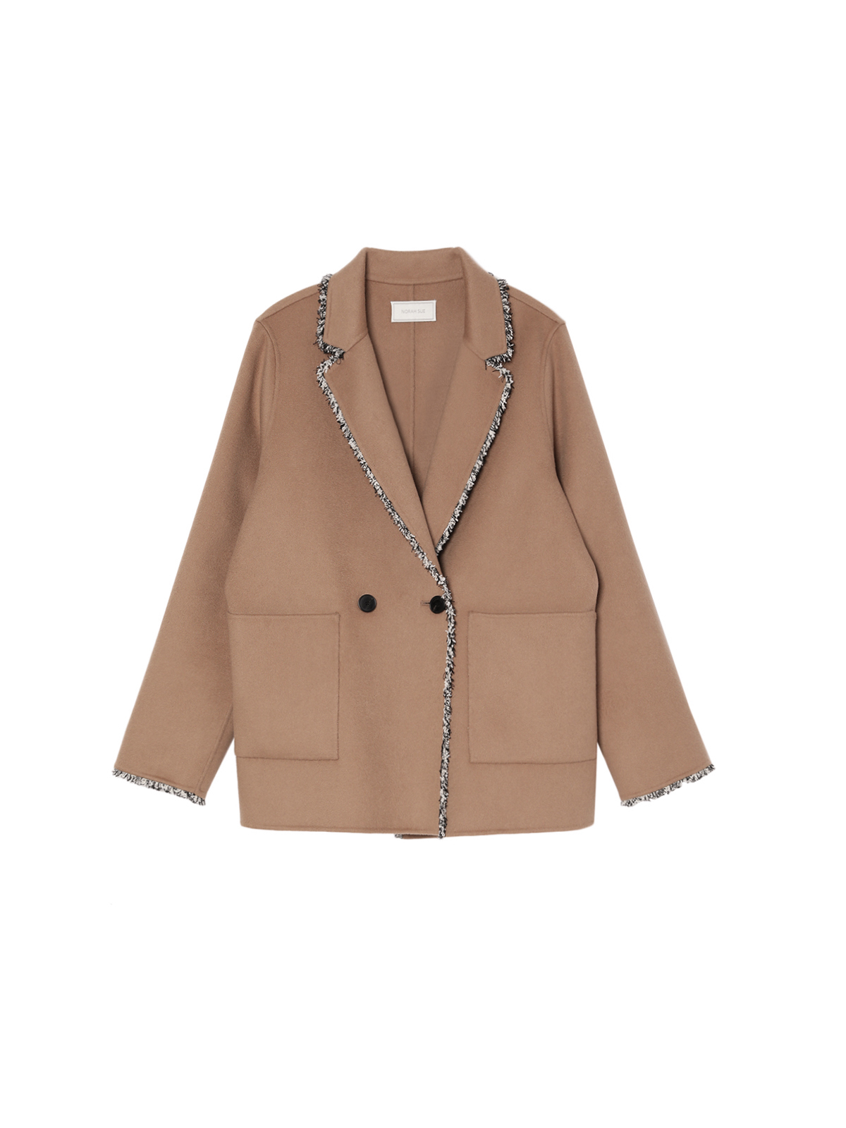 NORAH SUE Pure Cashmere Blazer COCKTAIL