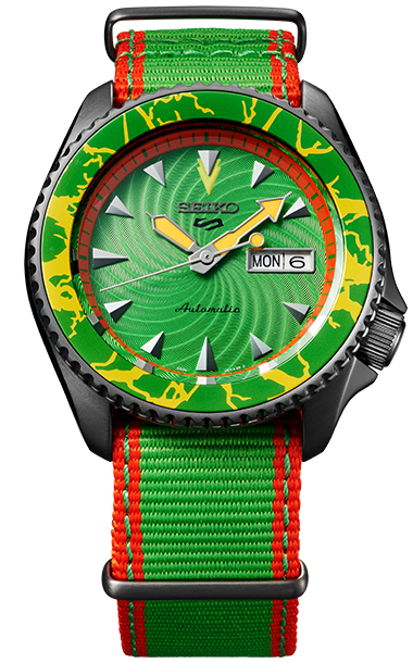 萬年鐘錶-SEIKO 5 Sports快打旋風5聯名限量機械錶4R36-08V0 / SRPF23K1