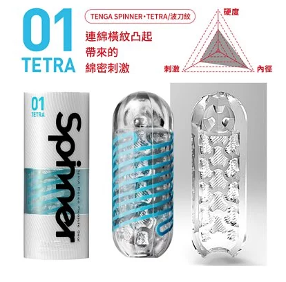 〔香港原裝行貨〕TENGA SPINNER 01《TETRA 波刀紋》可重用飛機杯