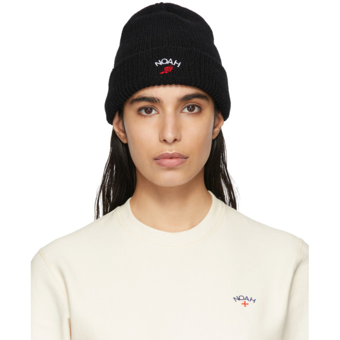 Noah Black Wing Foot Beanie