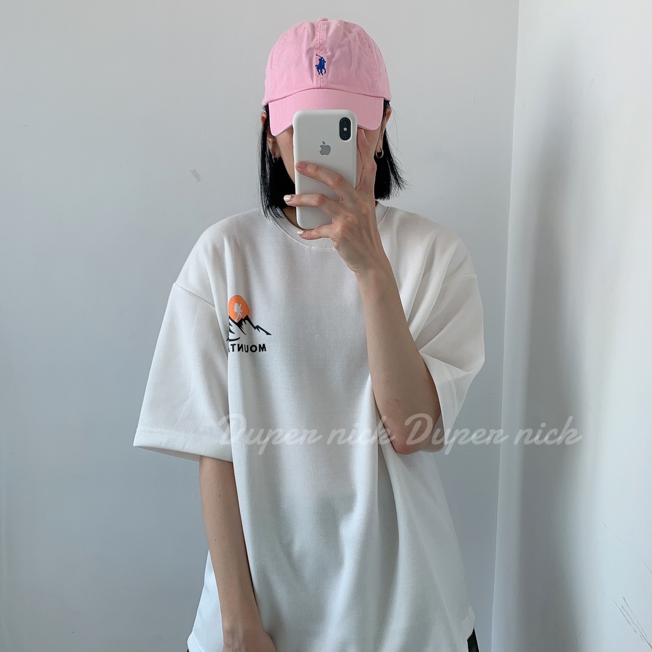 Polo 男大童粉色老帽