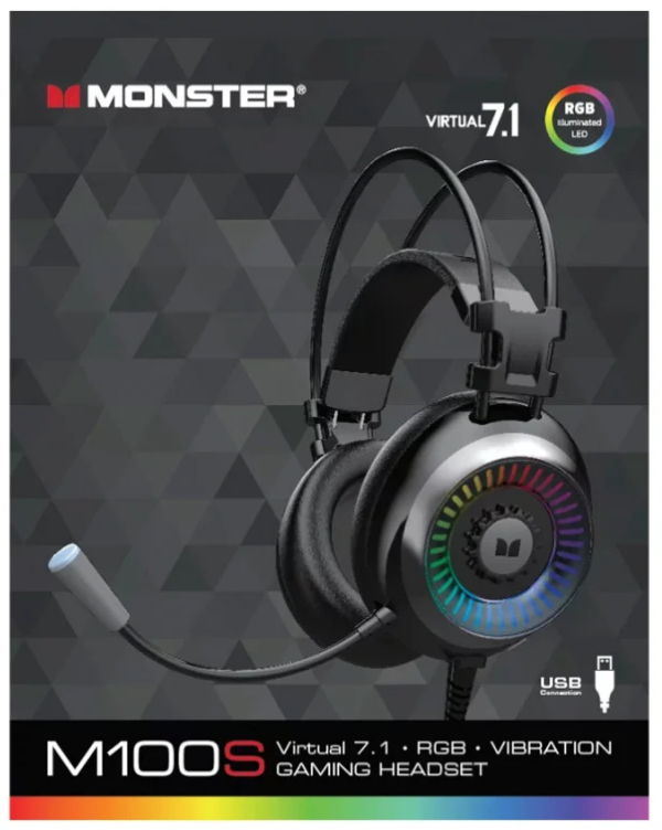 monster led gaming headset