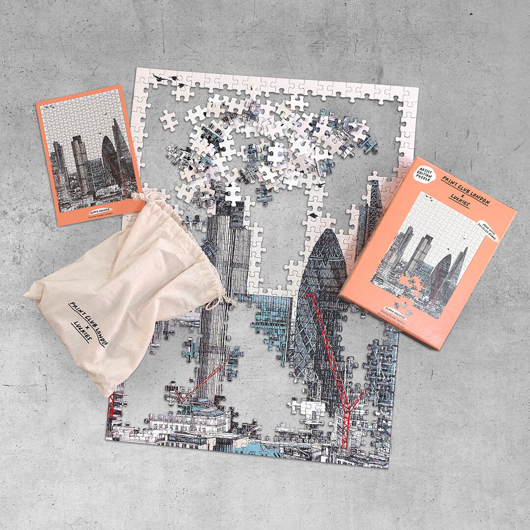 【PRINT CLUB LONDON x LUCKIES】倫敦日出日落 500片拼圖