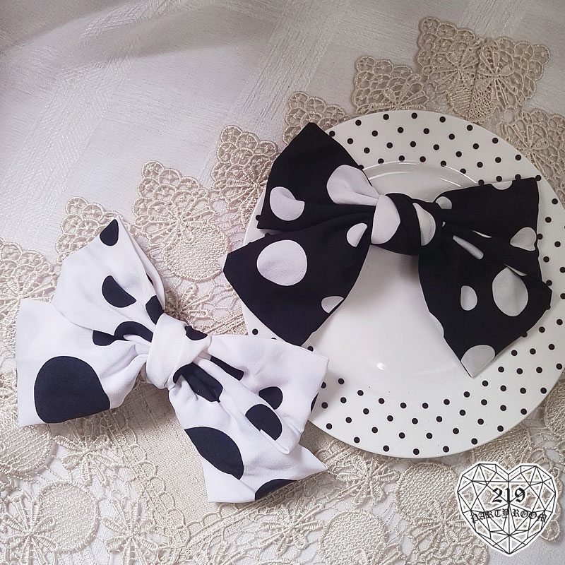 周揚青款點點大蝴蝶結髮夾