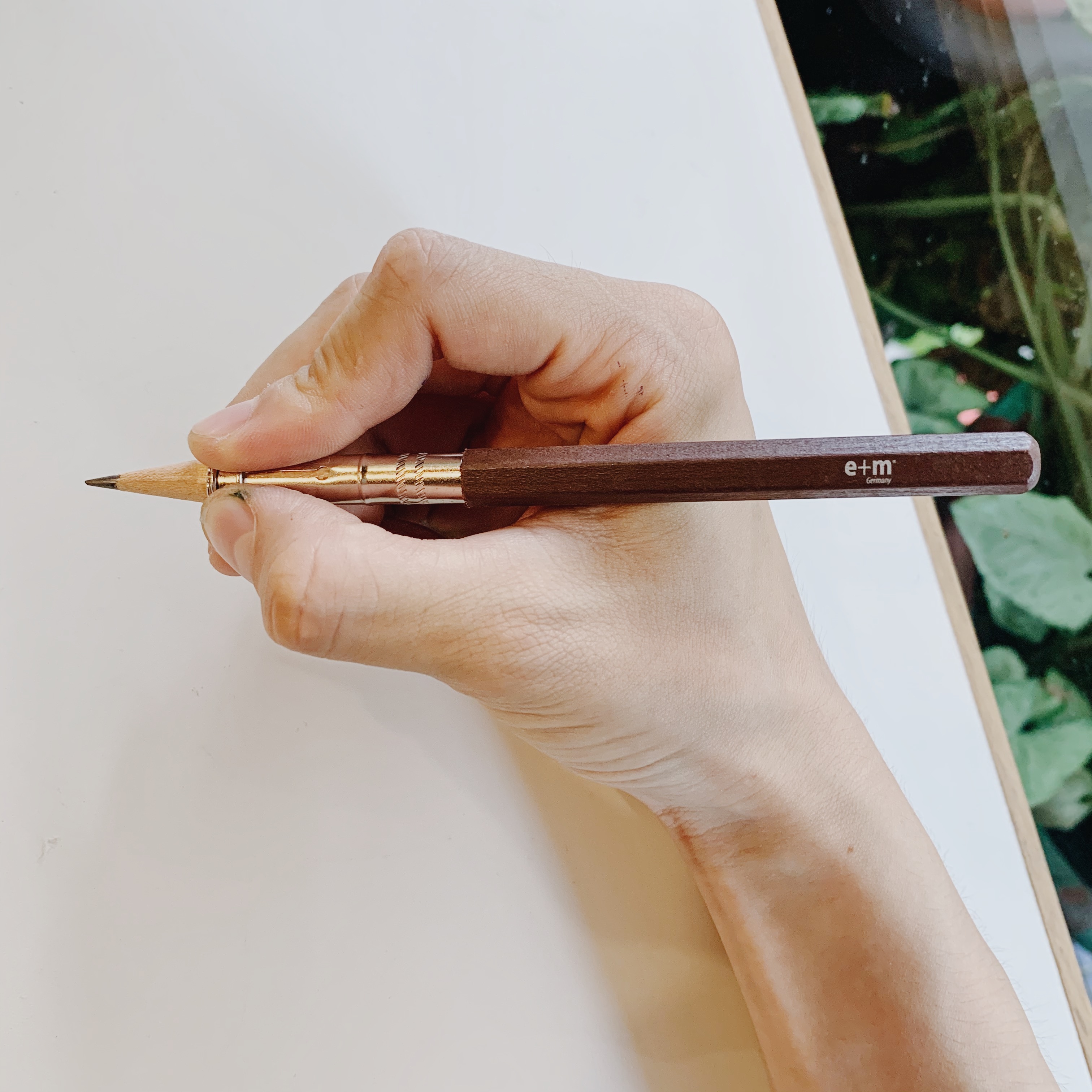 木頭製 鉛筆延長器｜德國 E+M