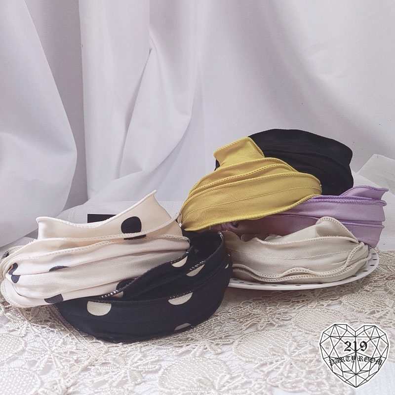 多層波浪寬版髮箍