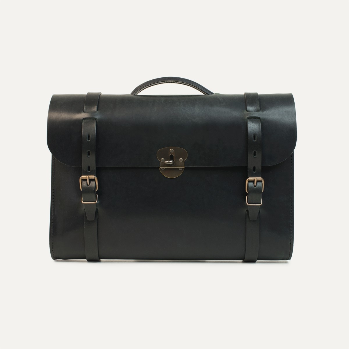 bleu de chauffe | Scott 皮革公事包可肩背（碳黑、綠、咖啡）