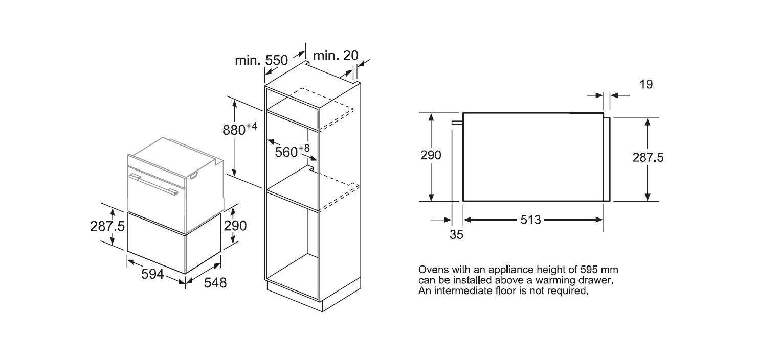 Siemens 西門子 BI630DNS1B 52公升 29厘米 內置式暖碗碟櫃 免費送貨 原廠安裝保養維修